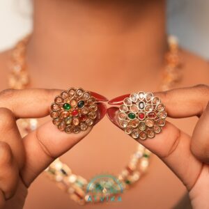Radiant Dual-Layer Floral Earring Set