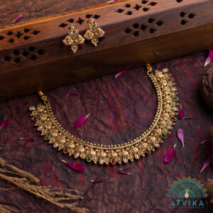 Aishwarya Mahalakshmi Necklace Set with Matching Earrings