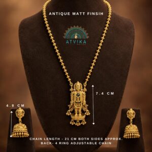 Balaji Chain with Matching Jhumkas