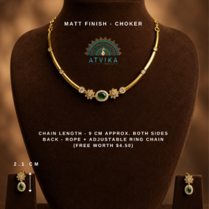Kanti Simple Necklace - Green