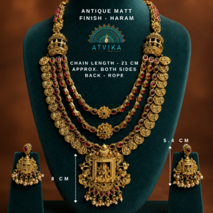 Lakshmi - triple haram - Golden Beads