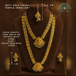 Lakshmi Coin Haram and Necklace Set with Nethichutti
